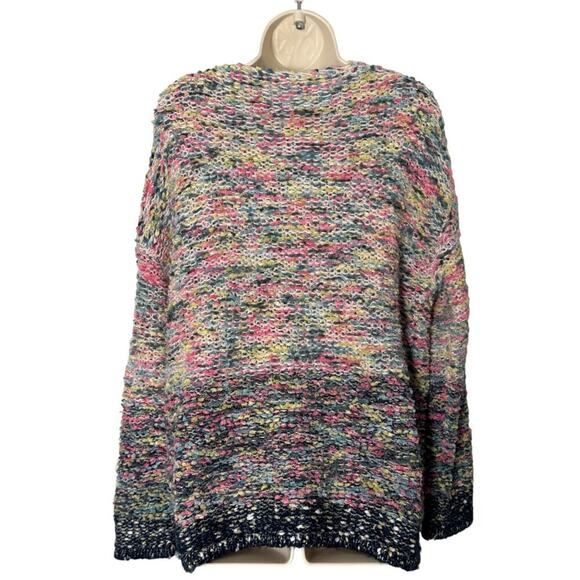 Easel Ombre Multi Color Chunky Knit Sweater S/M - Picture 3 of 8